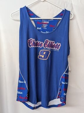 Nascar Chase Elliott #9 Women's Tank Top Size Large NWT Blue & Red